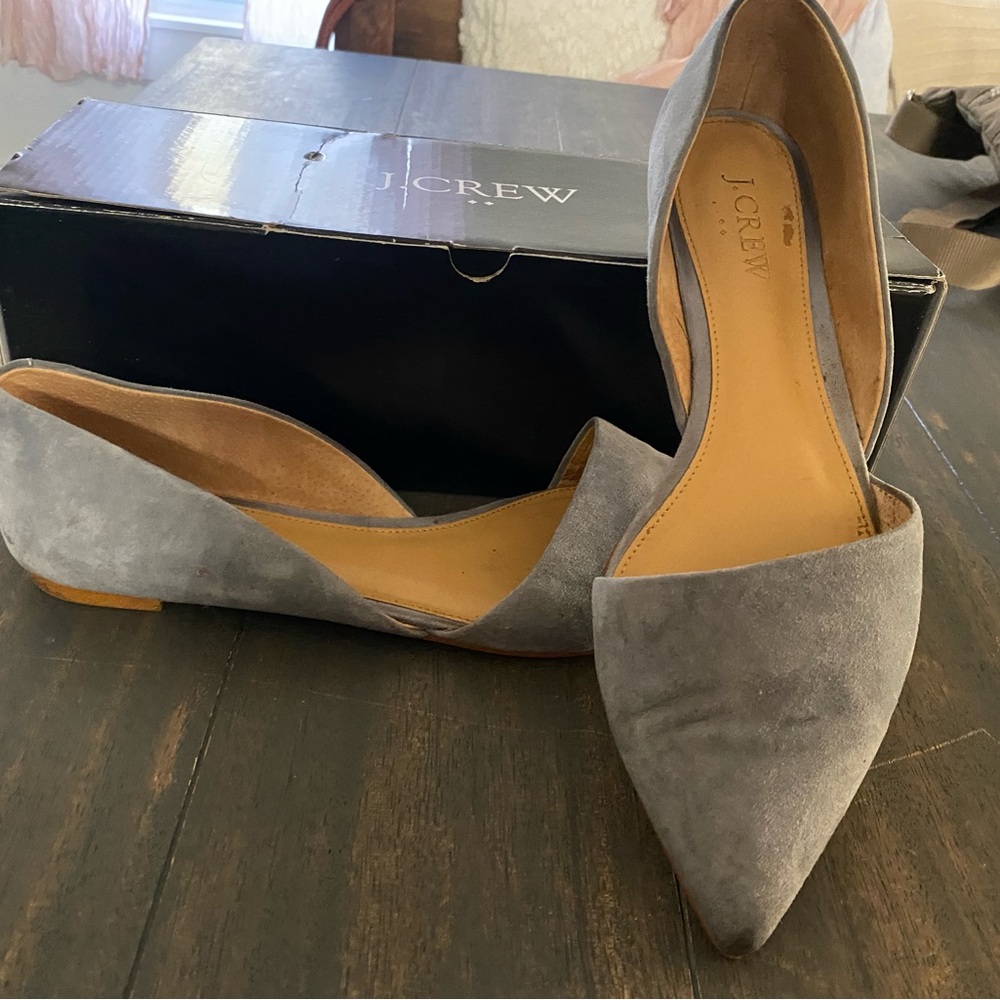 J. Crew Women's Gray Suede Loafers
